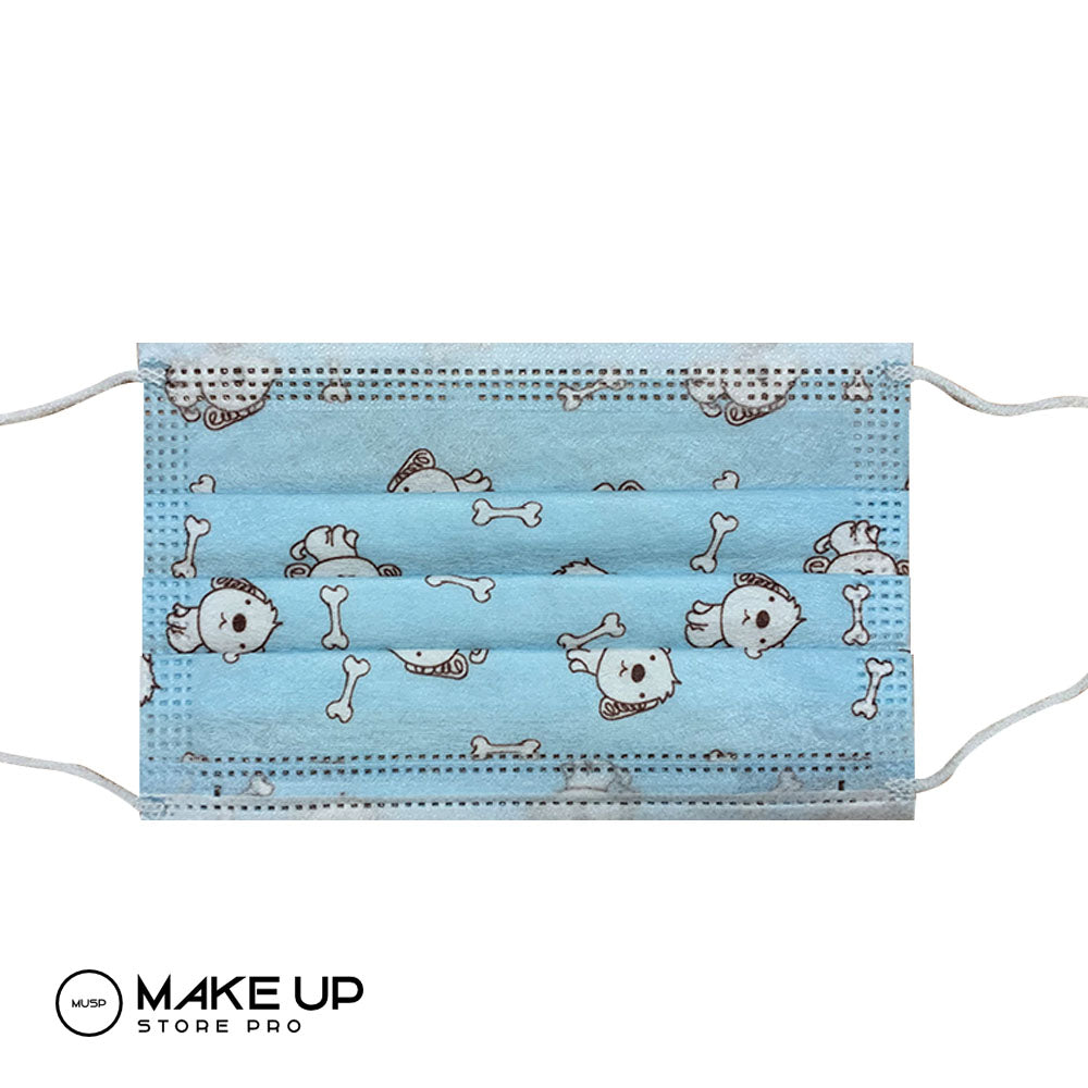 Children's Masks Blue Illustrated Edition, Washable - Reusable