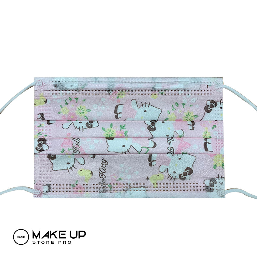 Children's Masks Pink Illustrated Edition, Washable - Reusable