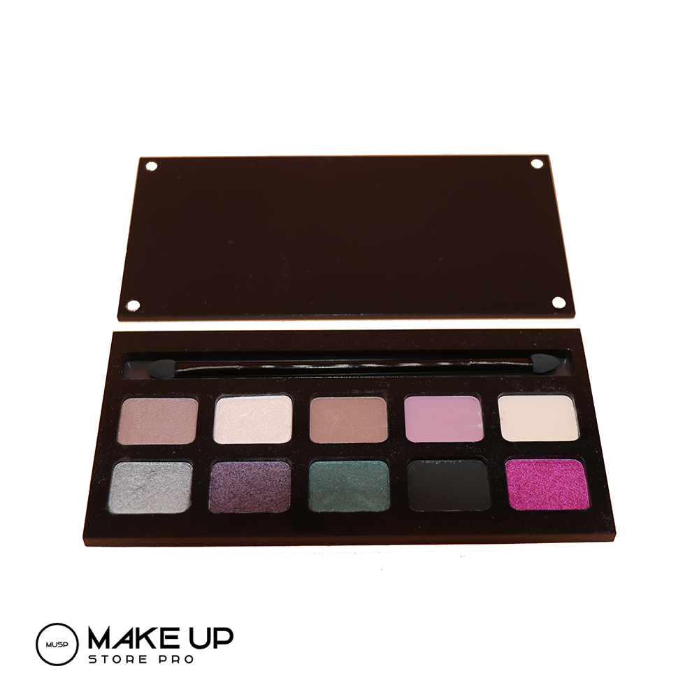 Palette of 10 Eye shadows - Double sided applicator!