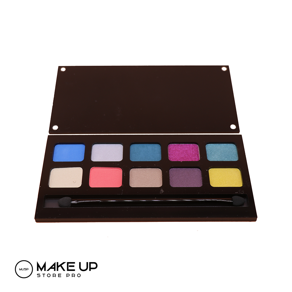 Palette of 10 Eye shadows - Double sided applicator!
