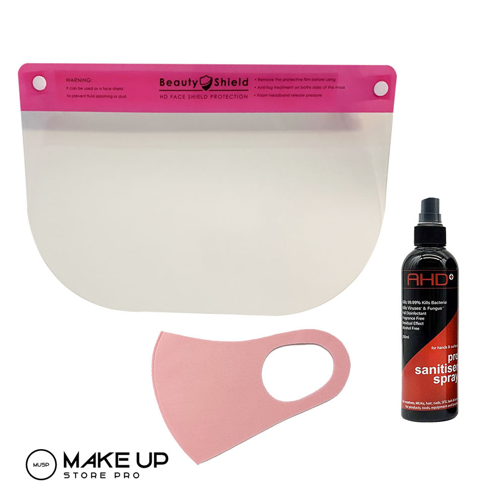 Pink Beauty Shield & Mask & Shield Cleaner, Washable - Reusable